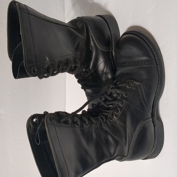 Vintage Corcoran Men Boots Size 7  Leather Military Combat Cap Toe Jump 1515 - Picture 5 of 12